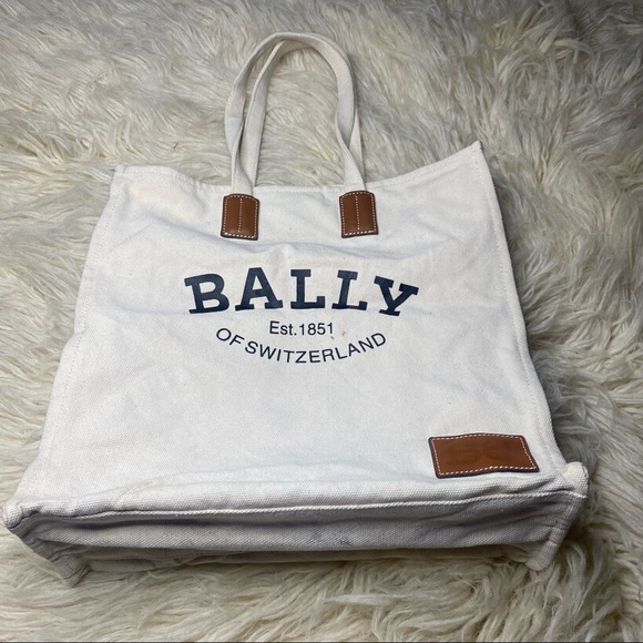 Bally Bags Bally Canvas Tote Poshmark